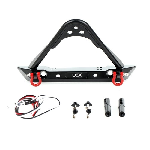 Parachoques delantero LCX 1/10 RC sobre orugas de aluminio para TRX4 TRX6 SCX10 II III PRO Gen8 - Imagen 2 de 9