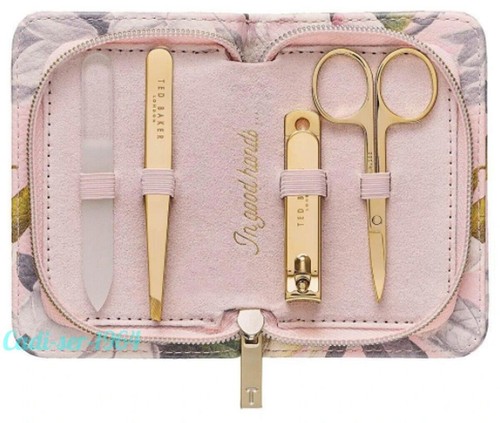 TED BAKER Manicure Set TRULY GIFTED Opal Pink & Gold Ladies Gift Set NEW - Picture 12 of 24