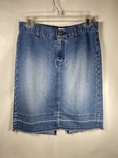 Calvin Klein Denim Blue Jean Skirt Women's size 3 medium wash