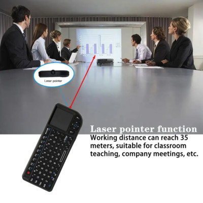 Rii k01v3 mini wireless keyboard backlit laser pointer for Multimedia teaching