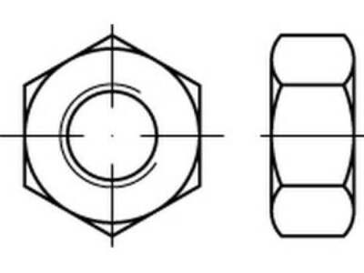 Sechskantmuttern, ISO-Typ 1, metr.fein ISO 8673 6 AU M 56 x 2 VES, CAB FASTENING