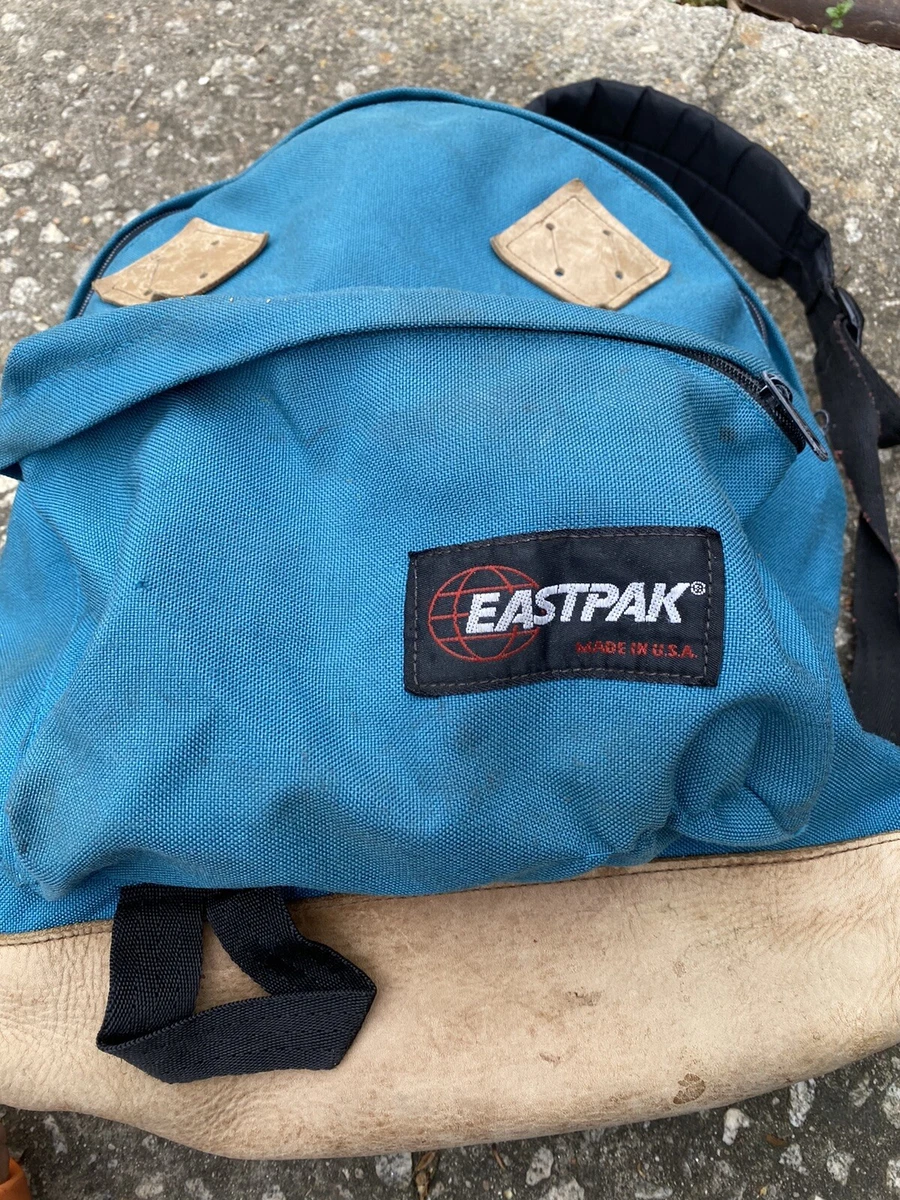 Toepassen Bulk materiaal Eastpak Vintage VTG 90's Made in USA Backpack Canvas Teal Blue Green Leather | eBay Toepassen Bulk materiaal Eastpak Vintage VTG 90's Made in USA Backpack Canvas Teal Blue Green Leather | eBay