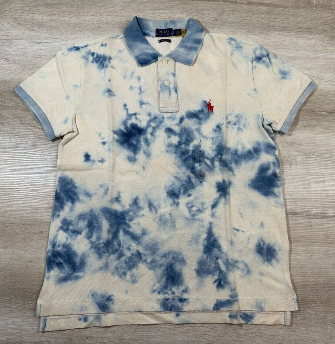 NWOT Polo Ralph Lauren Womens INDIGO Tie Dye Classic Fit  display picture 3
