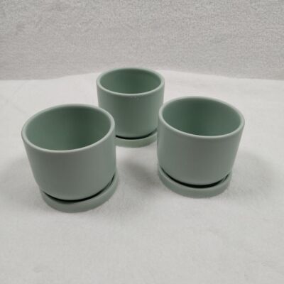 Target Bullseye Ceramic plant pots Small - 3in set of 3- Pick your color |  eBay