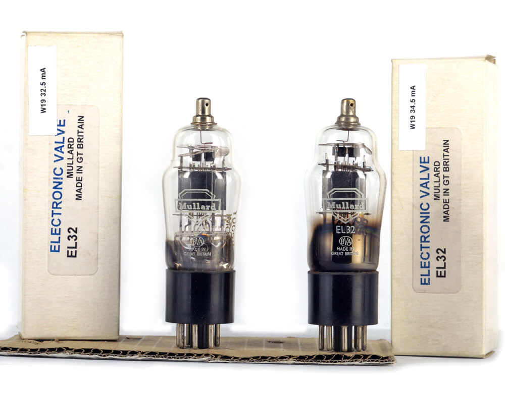 PAIR EL32 MULLARD NOS BRITISH Tube Lampe Röhre Valve 진공관