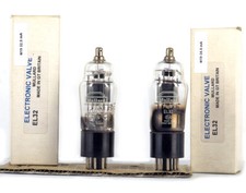 PAIR EL32 MULLARD NOS BRITISH Tube Lampe R hre Valve Valvula Valvola