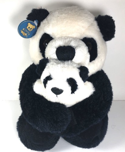 Vintage Dakin Panda Bear Mom \u0026 Baby 