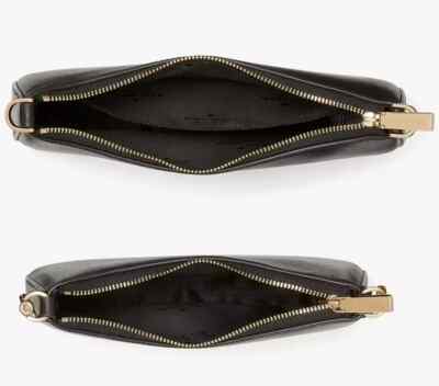 Kate Spade Duet Black Saffiano Leather Crossbody Bag KH757 Purse