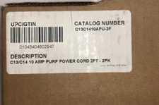 Lynn Electronics C13/C14 10 AMP Purp Power Cord 2Ft - 2Pk F1