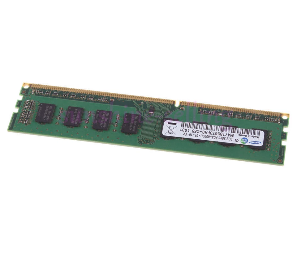 8GB Samsung 4x 2GB 2Rx8 PC3-8500 DDR3 1066Mhz Low Density DIMM Desktop Memory @d - Image 4 of 4