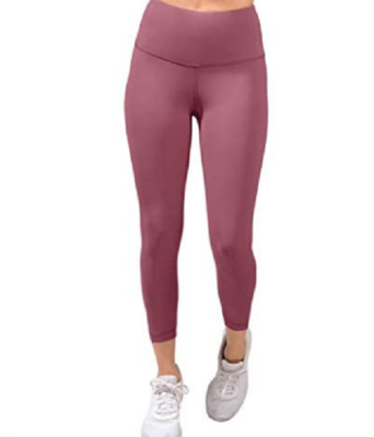 NEW NUDE TECH Women's Solid High Waist Capri Summer Fig Size Small $79 Retail