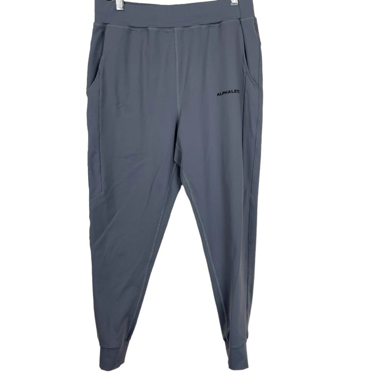 Alphalete premium men’s jogger sweatpants grey sz Medium