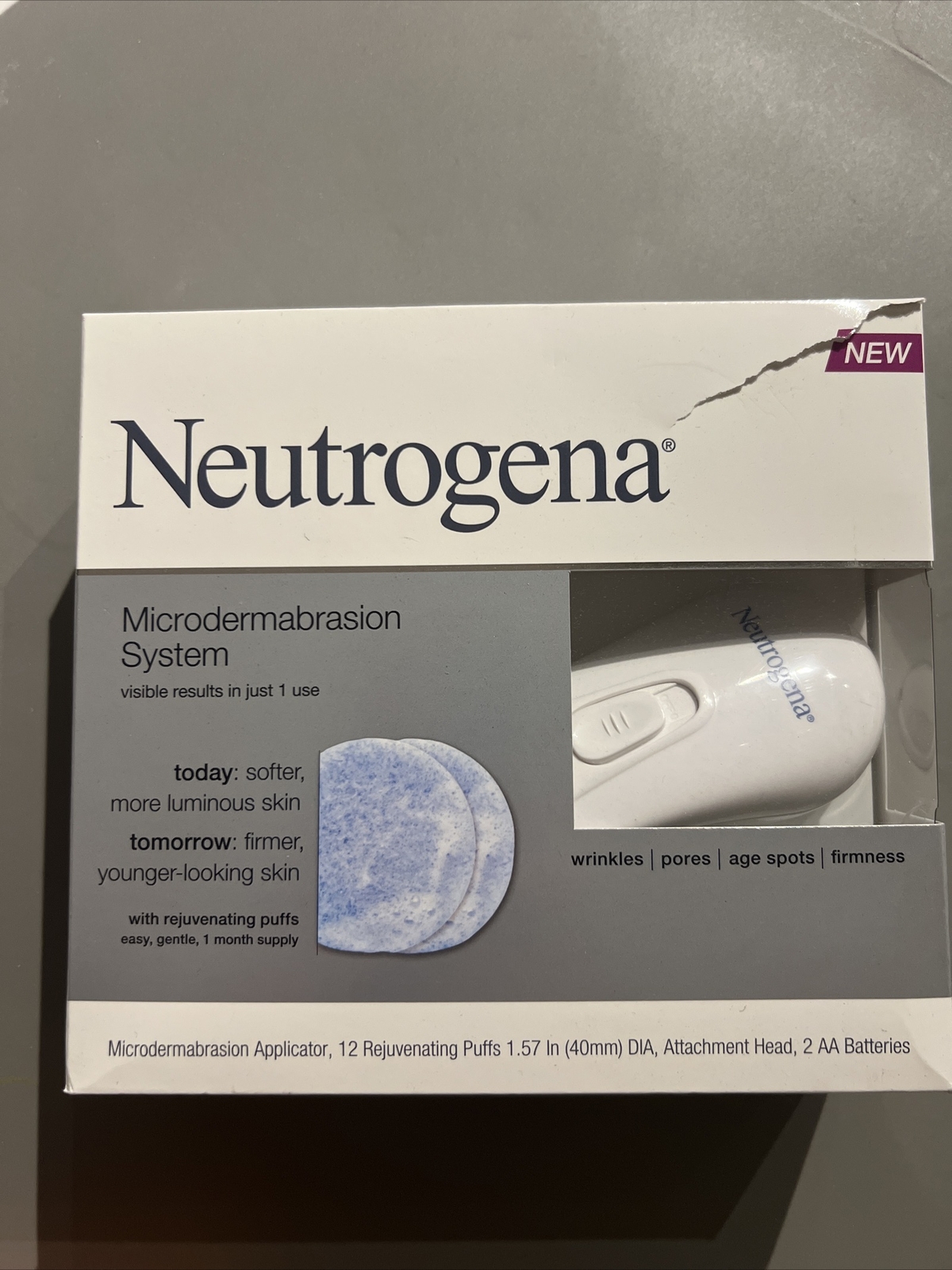 1 Neutrogena Microdermabrasion System 12 Puff Refills Included