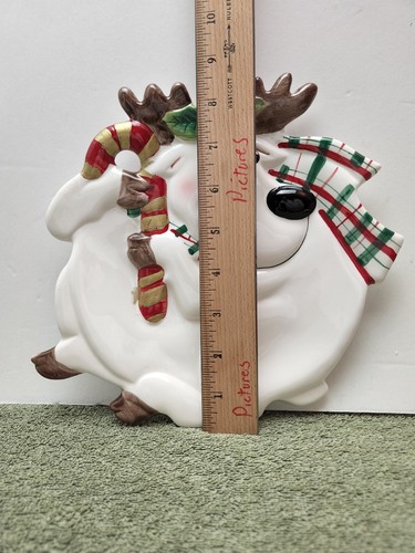 Fitz and Floyd Gift Gallery Reindeer Canopy Cookie Plate Christmas - Picture 2 of 6