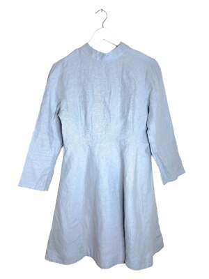Casa Raki Blue Linen Dress S