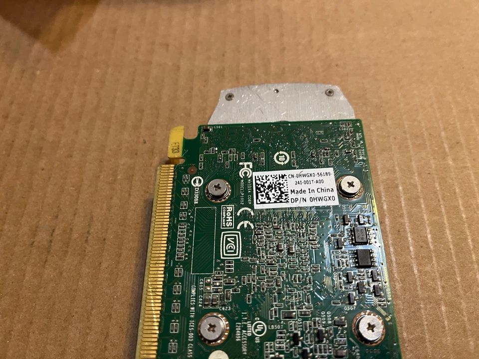 DELL NVIDIA QUADRO 400 512MB GDDR3 FULL HEIGHT VIDEO GRAPHIC CARD HWGX0 ZZ5-3(7) - Image 4 of 4