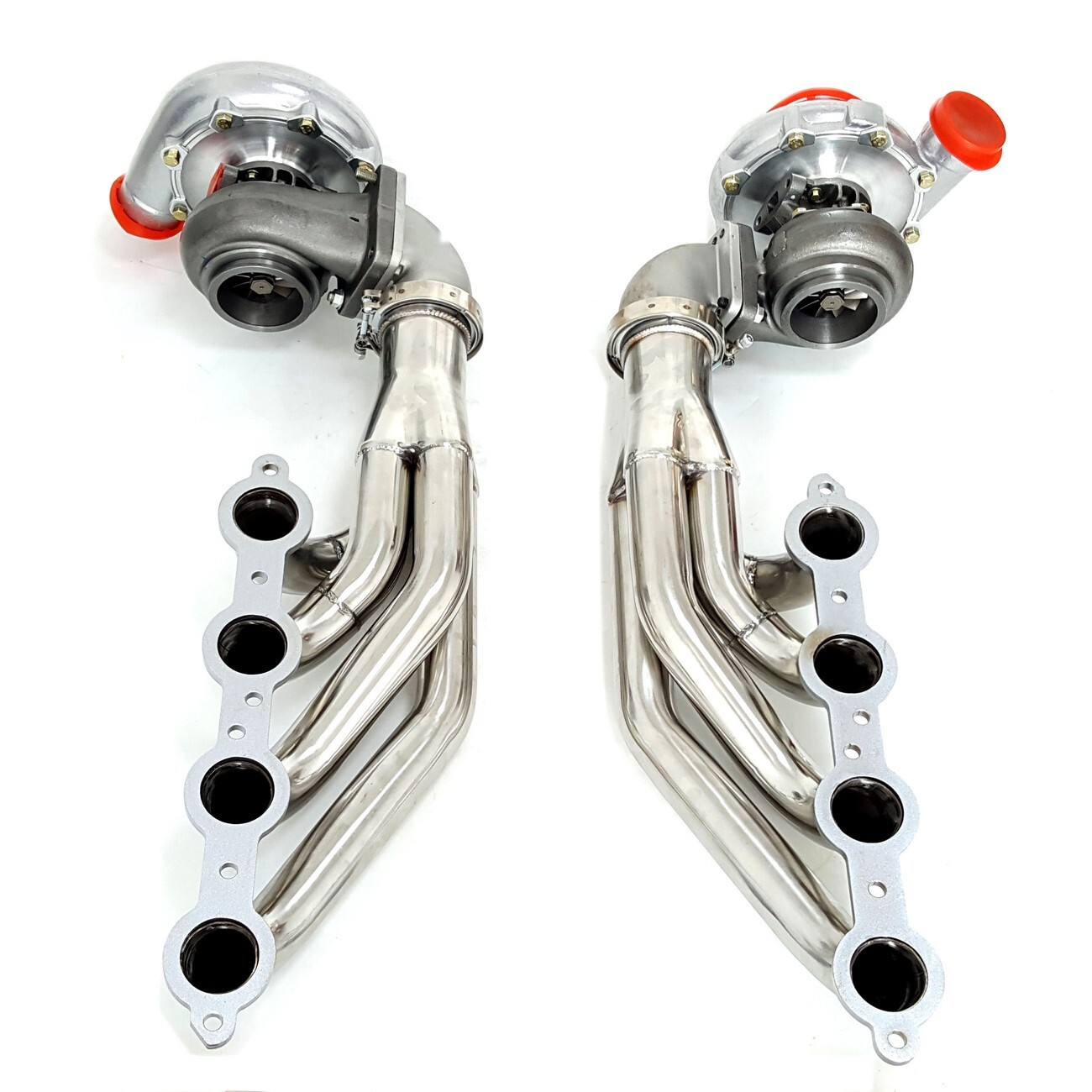 T4 AR.80/.96 Turbos+Turbo Manifold+Elbows 4.8L 5.3L 5.7L 6.0L 6.2L For