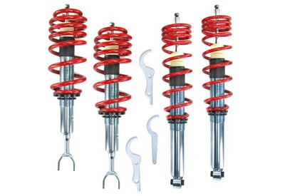 Adjustable suspension for Audi A4 B5 (1995-2001) - Red springs