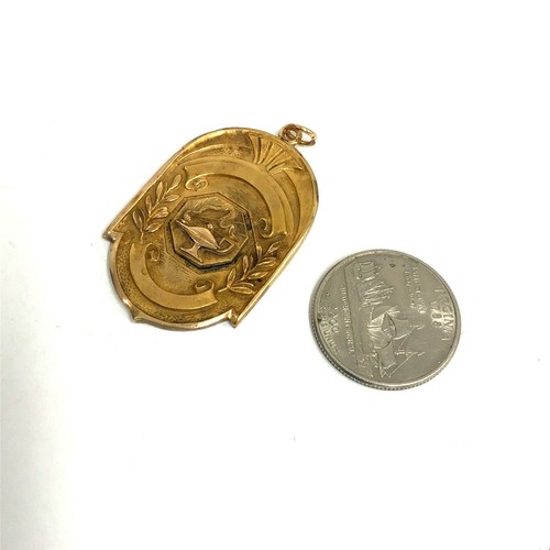 Vintage Signed Gold Filled 10K Balfour Carved Scholastic Honors Medal Pendant - 第 2/7 張圖片