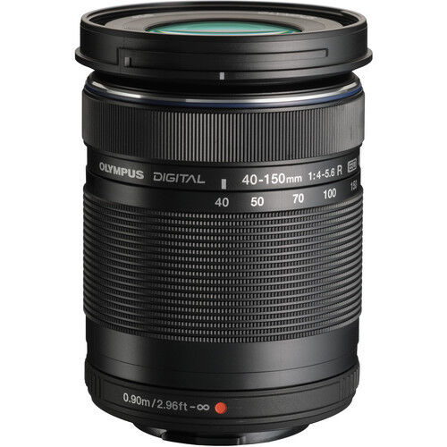 Olympus M. Zuiko Digital ED 40-150mm f4.0-5.6 R Black Lens- Authorized Dealer - Picture 1 of 1