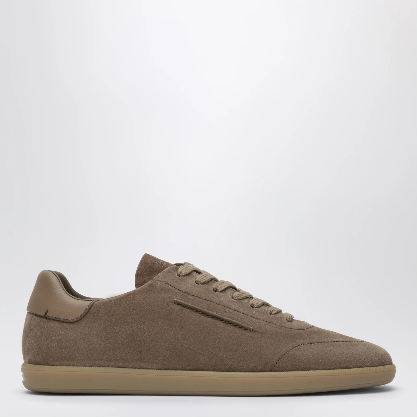 ZEGNA 232 Brown Suede Sneakers New & Authentic