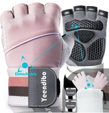 5-in-1 Full Protection Exercise Weight Lifting Workout Gloves with Good Grip
