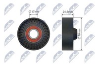 Nty RNK-AR-012 Umlenk-/FüHrungsrolle, Keilriemen FüR Chrysler Dodge Lancia Ram