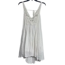 O’Neill Anna Sui Elise Crochet Beach Cover Up  Boho Chic Dress Open Back Ivory