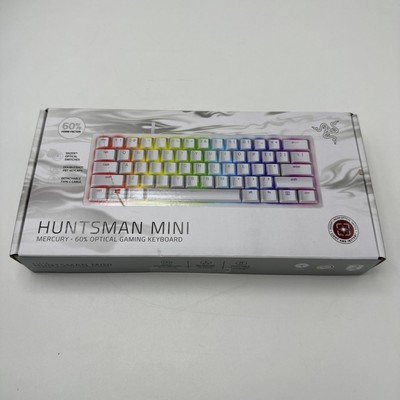 Razer Huntsman Mini (Red Switch) Kompakte 60% Gaming Tastatur. QWERTY US. Weiß