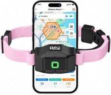 RPZ GPS Wireless Dog Fence System with Free App, No Subscription, Pink