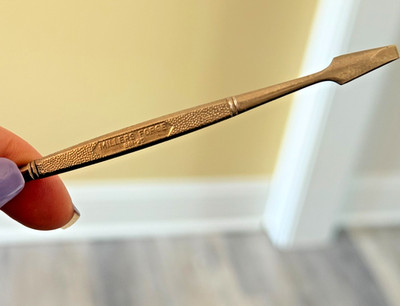 Vintage Millers Forge 881-25 Metal Cuticle Tool 4.5'' Long Manicure Pusher Cutter