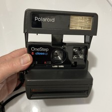 Vintage Polaroid Camera One Step Close Flash Use 600 Film Works Read Description