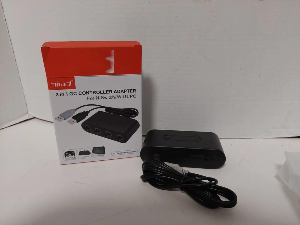 Mind 3-in-1 GC Controller Adapter for Nintendo Switch/Nintendo Wii U/PC New - Image 2 of 4