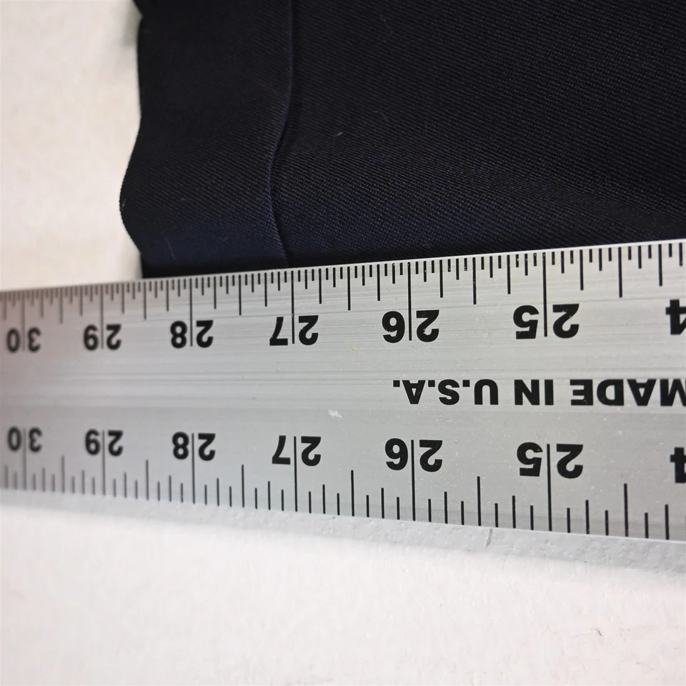 Pantalones de vestir plisados de lana de franela azul marino 38x30 hechos en EE. UU. de colección para hombre Foto 4 de 4