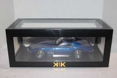 KK Scale 1:18 CHEVROLET CORVETTE C3 BLUE METALLIC 1972 Diecast Model
