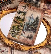 160 Sheets Nature Scrapbook Paper Journal Collage Crafting Decorative Set New