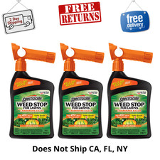 Spectracide Weed Stop For Lawns Plus Crabgrass Killer Concentrate 32 oz, 3 Pack