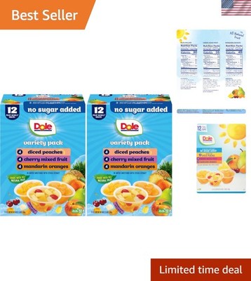 Diced Peaches, Mandarin Oranges, and Cherry Mixed Fruit with No Sugar Added V...