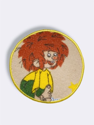 vintage 80er Pumuckl Hält Fuß Aufnäher 7,5cm Flicken label Handmade diy 1983