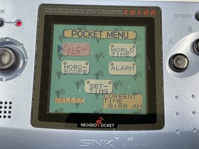 Neo Geo Pocket Color Console Platinum Blue SNK Tested Good condition