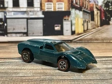 Hot Wheels Redline Ford J Car 1969 US Aqua Dark Interior Gran Prix Vintage *EXC