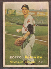 1957 Topps Set-Break #212 Rocky Colavito VG-VGEX *JAYSACE*