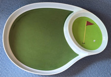 Vintage Melamine Golf Themed Serving Trays Dishwasher Safe 8 Available