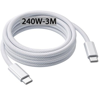 240W USB-C Ladekabel 3m, 10ft USB C auf C Kabel, Schnellladekabel 3m