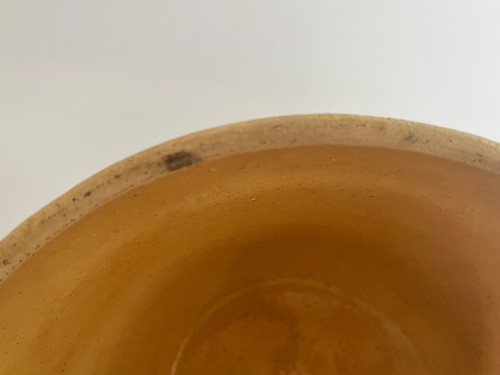 Vintage Robinson Ransbottom Pottery Co Yellow ware Mixing Bowl 9 in - Afbeelding 15 van 17