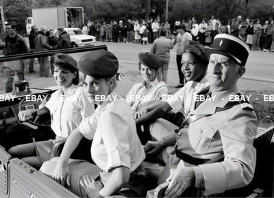 Louis de Funès Filming Photo - Gendarmettes - 13x18 cm - Vintage Cinema