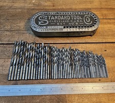 ANTIQUE Standard Tool Co Indexed 1-60 Cast Metal Footed Drill Bit Stand USA