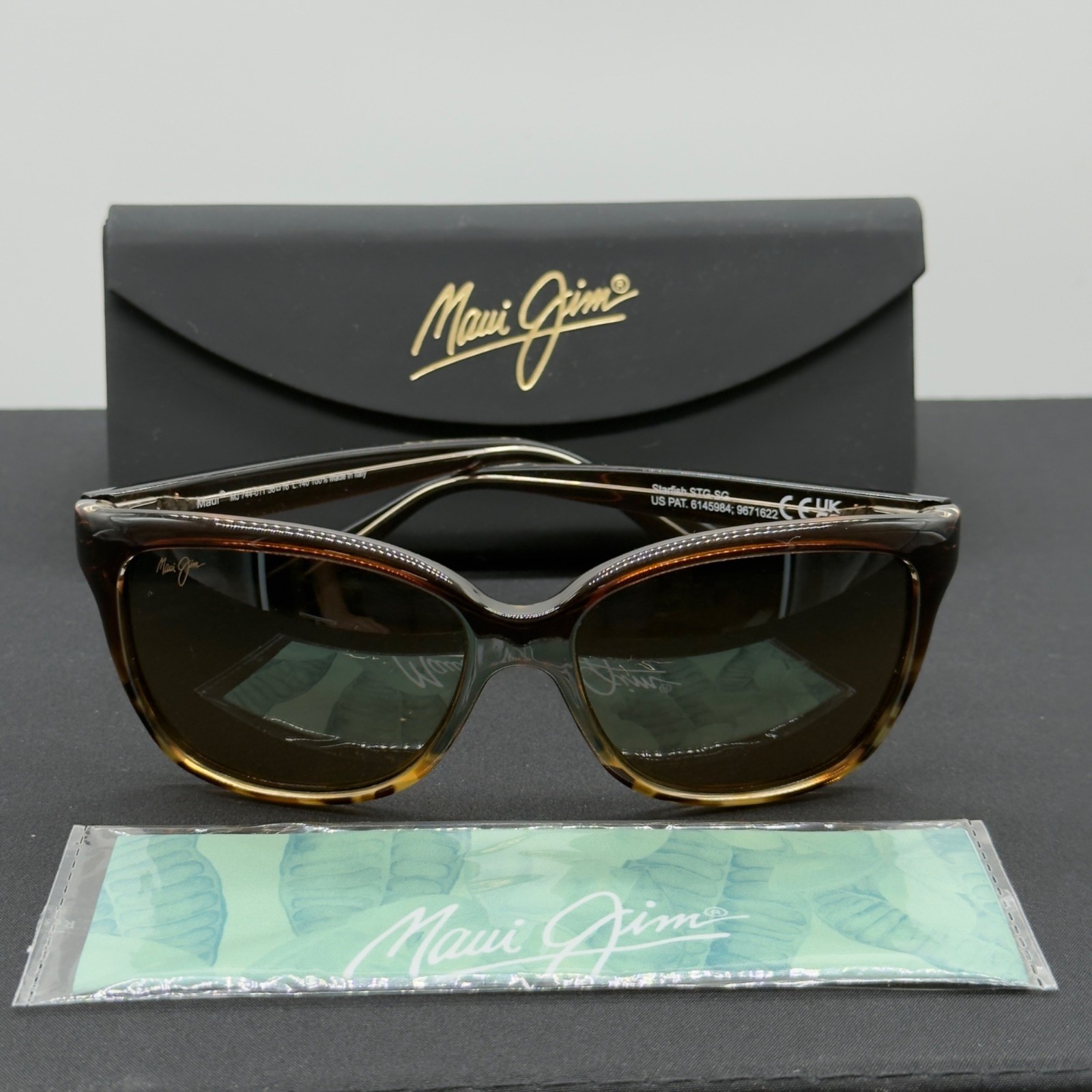 Maui Jim Starfish Polarized Sunglasses Brown Tortoise Brown Lens 744-01T Women's