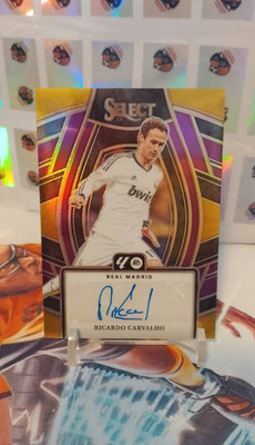 Ricardo Carvalho /25 ! Auto Panini Select Prizm Real Madrid - Portugal- Legend -