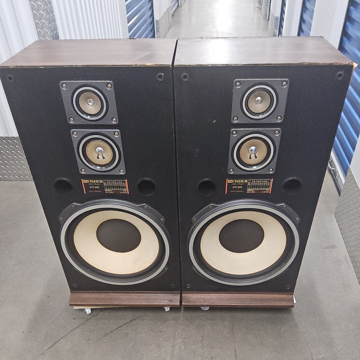 Vintage Fisher Studio Standard STV-880 Speakers Work & Sound Great
